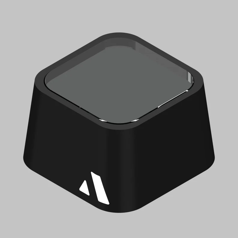 Black Aluminium & Crystal Metal Artisan Keycap
