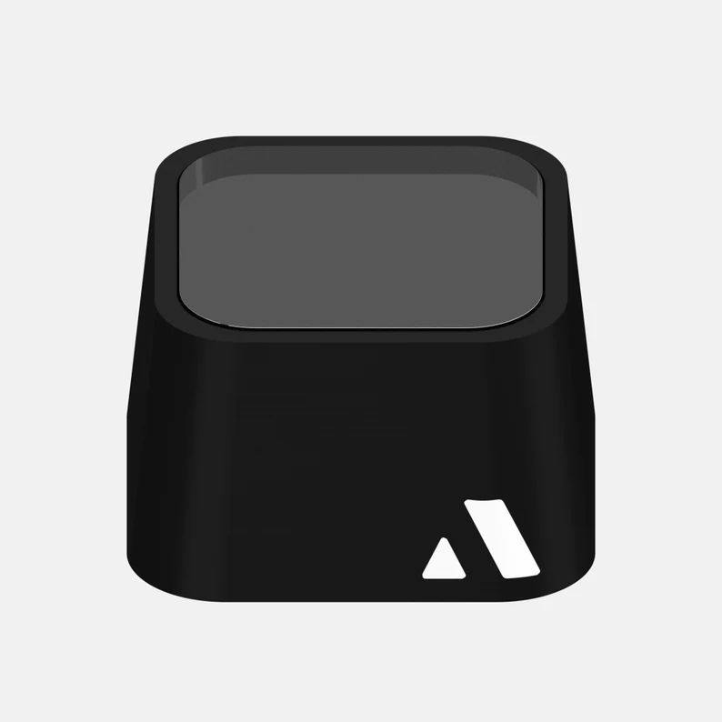 Black Aluminium & Crystal Metal Artisan Keycap