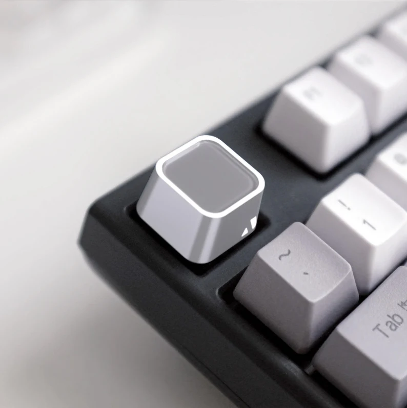 Silver Aluminium & Crystal Metal Artisan Keycap
