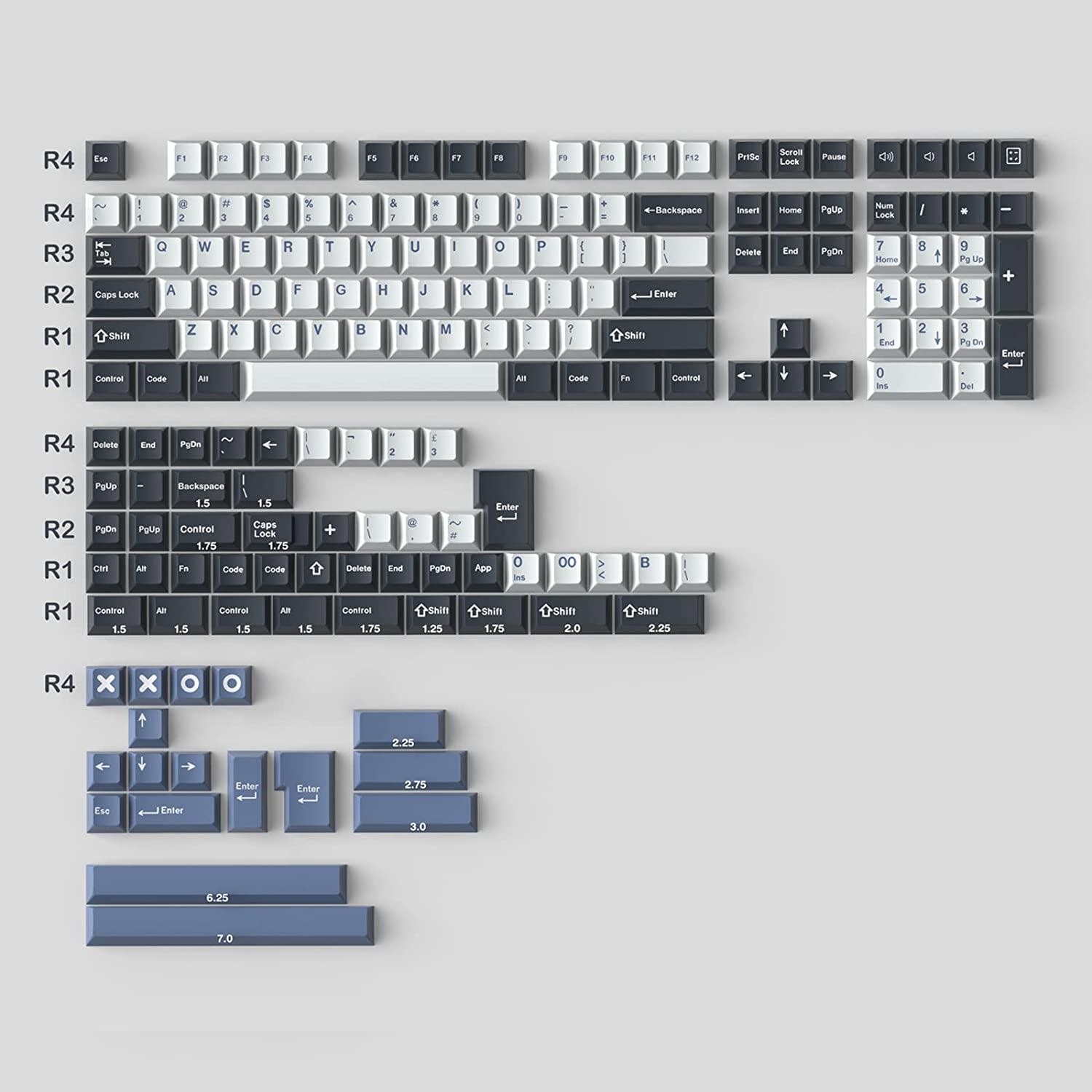 Ascend Arctic Frost Keycap Set - Ascend Keyboards