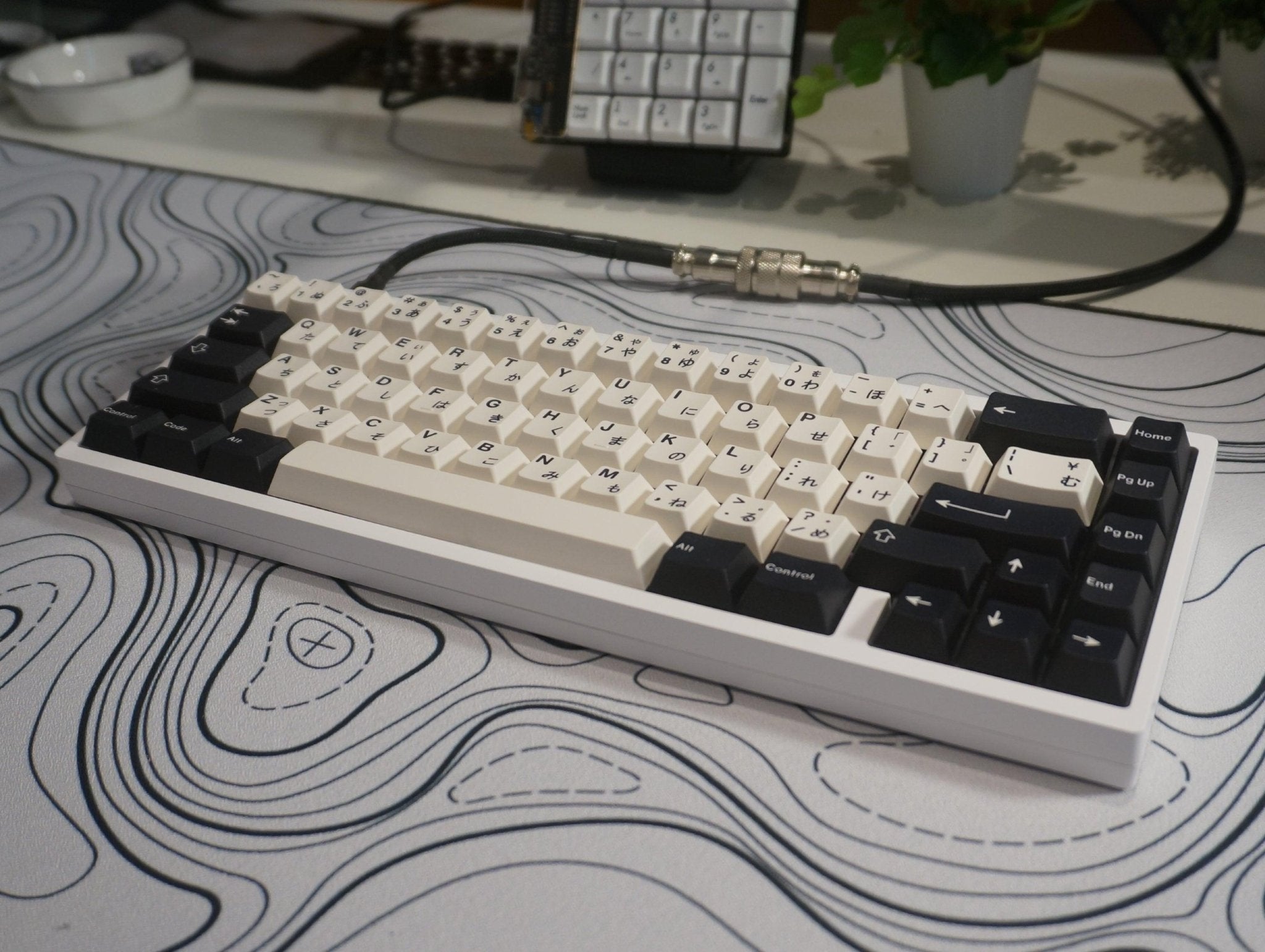 Bento Inspired Black & White Keycap Set - Ascend Keyboards