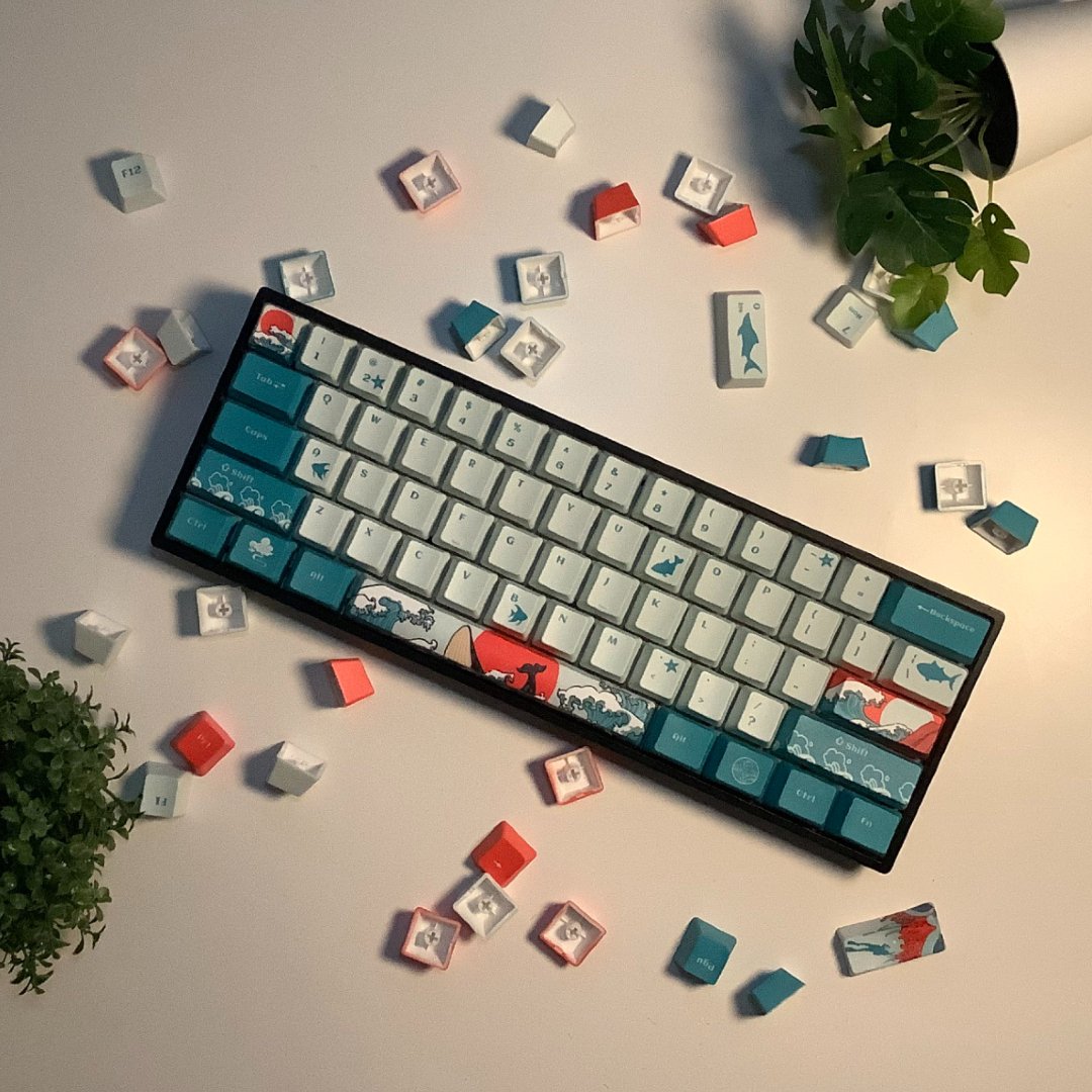 Coral Sea Keycap Set - Ascend Keyboards