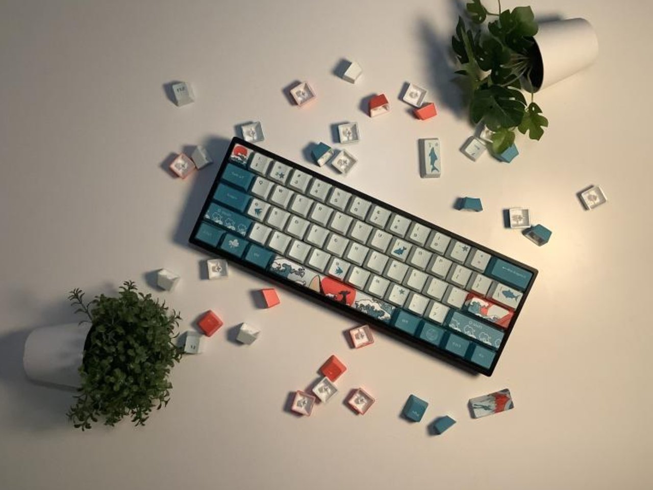 Coral Sea Keycap Set - Ascend Keyboards