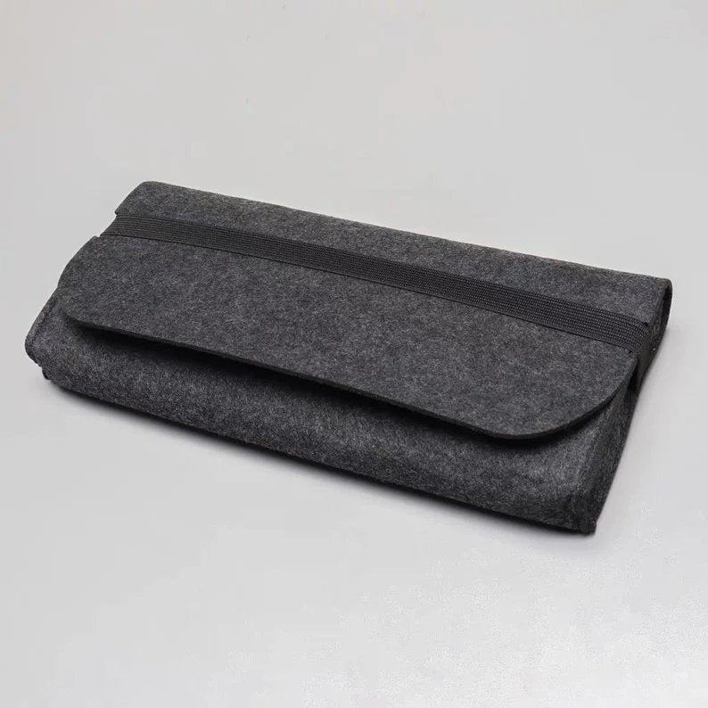 Dark Grey Wool Felt Mechanical Keyboard Case - Ascend Keyboards