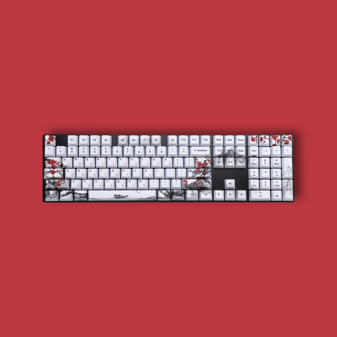 Plum Blossom Keycap Set - Ascend Keyboards