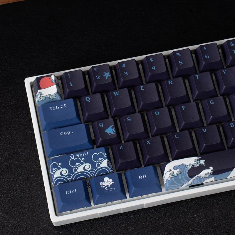 Black Coral Sea Keycap Set - Ascend Keyboards
